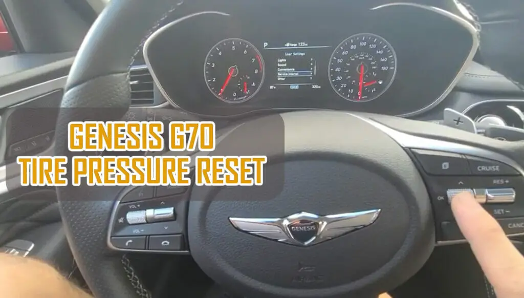 Genesis g70 tire pressure reset