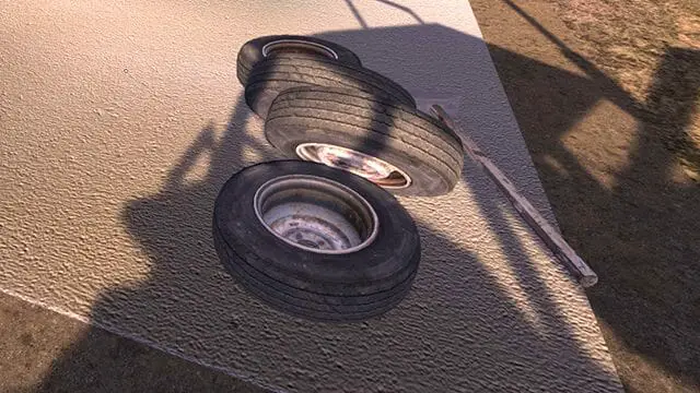 my summer car tires in ground