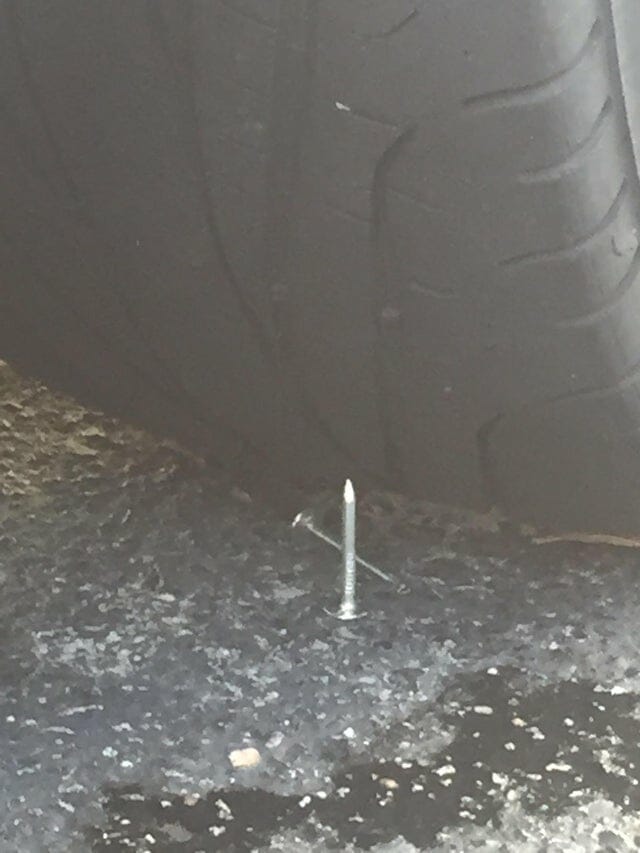 How To Put Nails Under Tires
