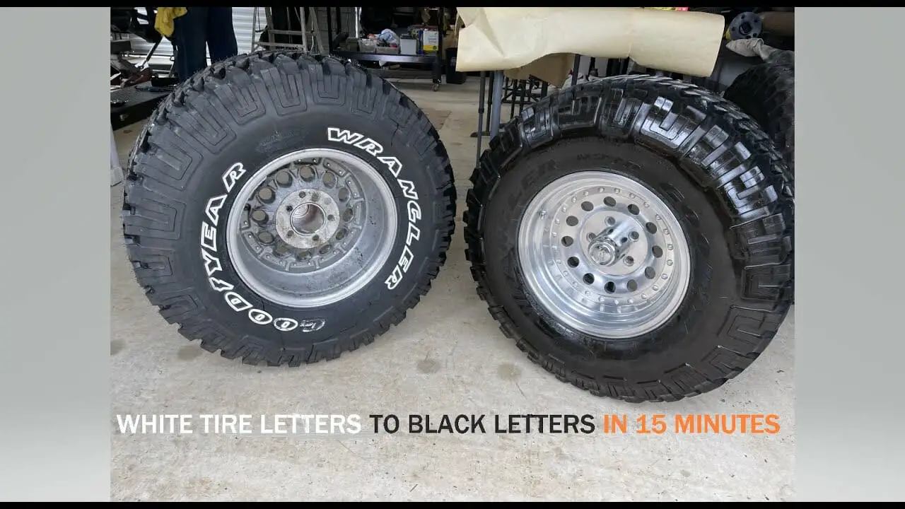 How To Remove White Letters On Tires