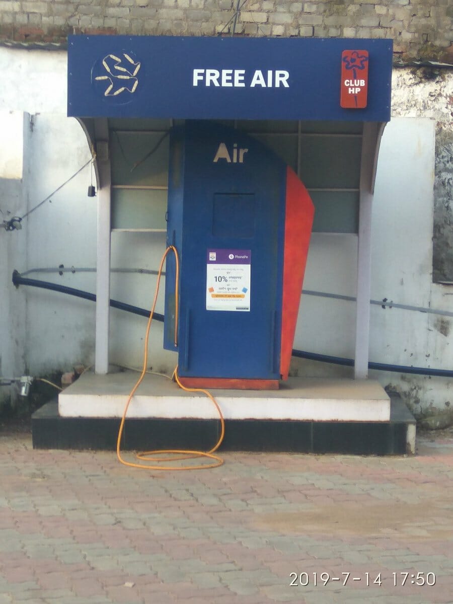 Free Air At Petrol Stations