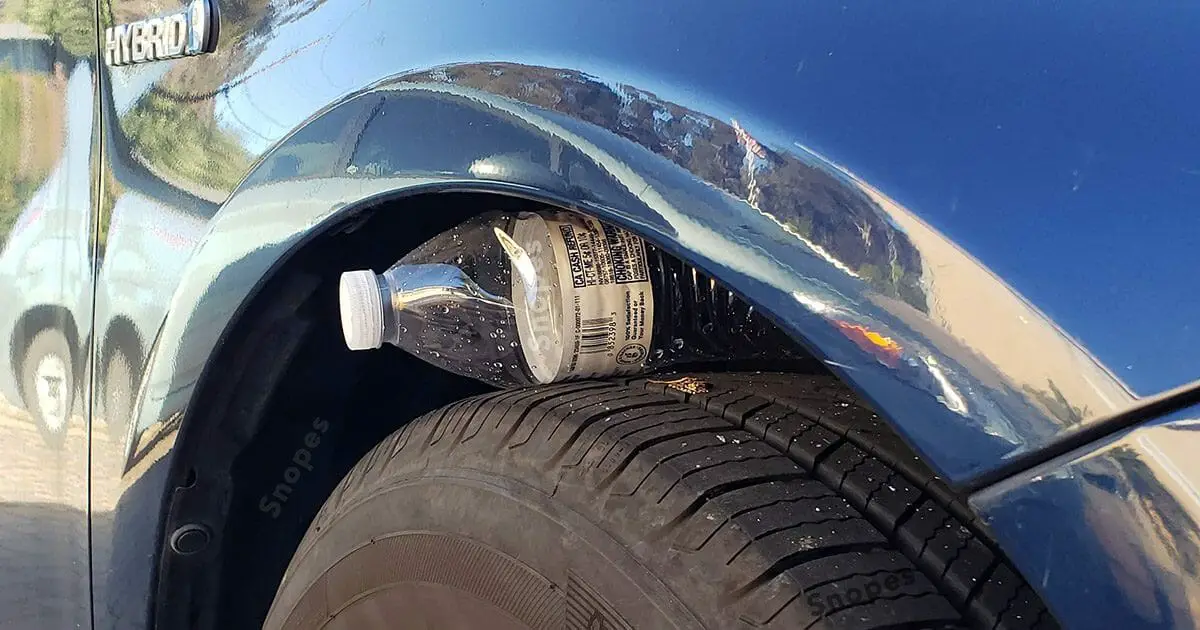 Why Put A Bottle On Your Tire When Parking Alone Why Put A Bottle On Your Tire When Parking Alone