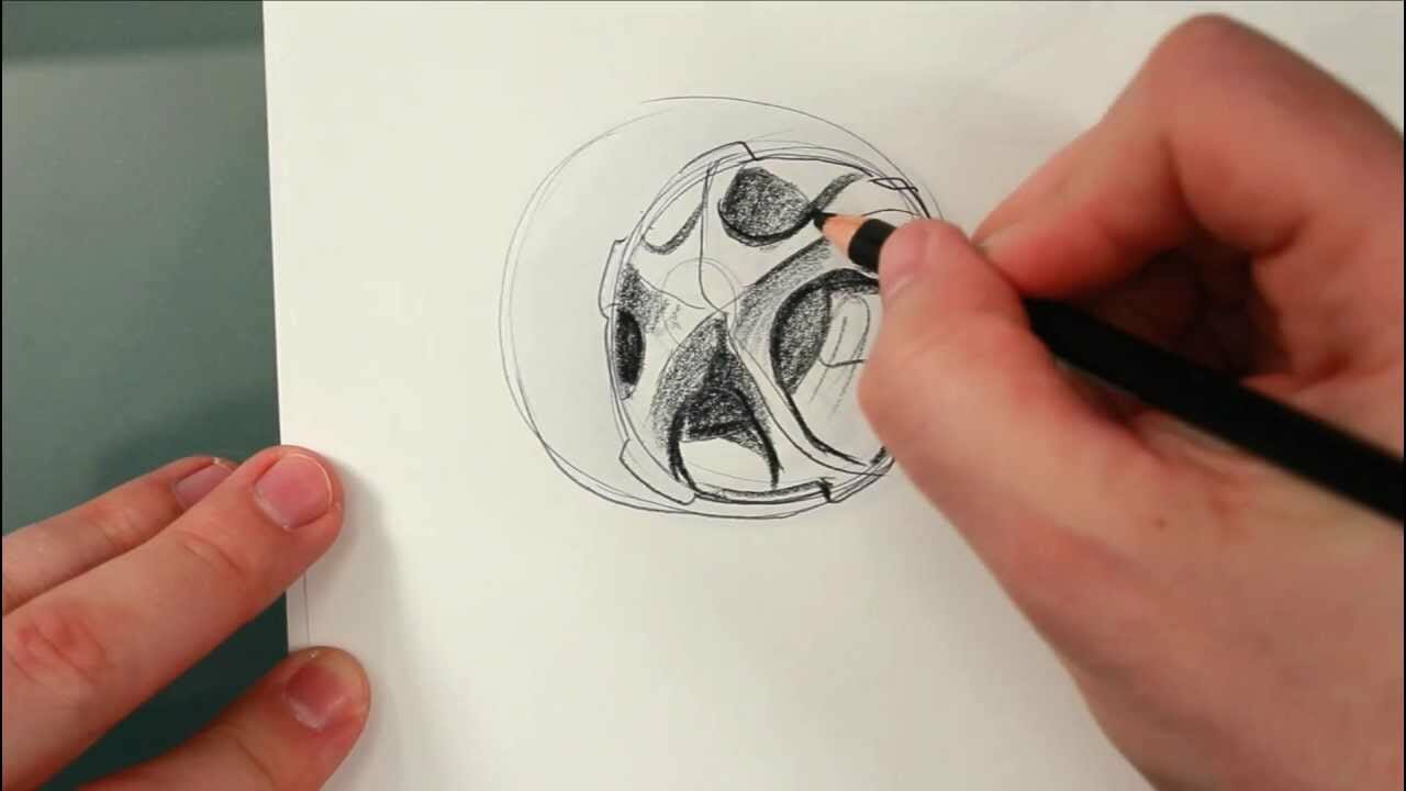 How To Draw Tires And Wheels