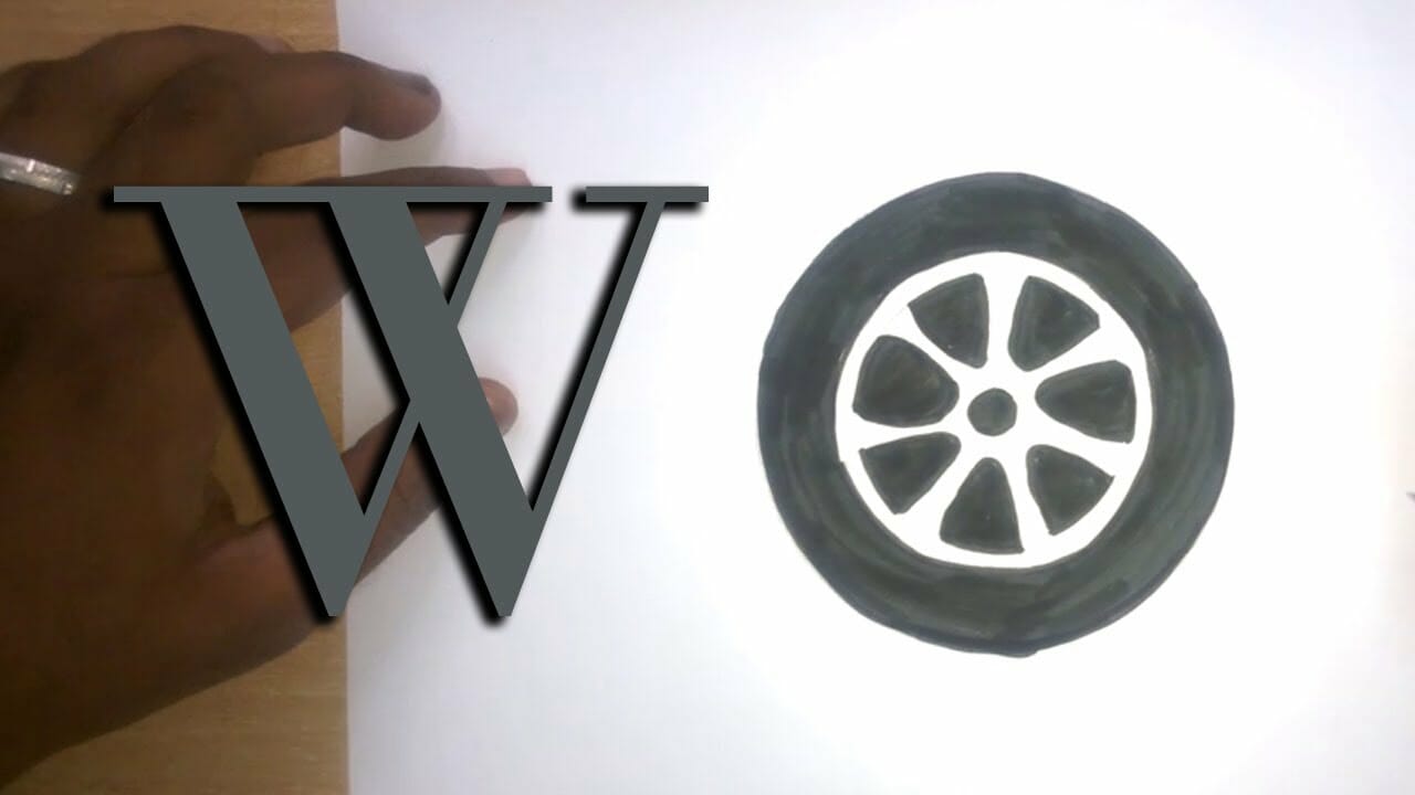 How To Draw Tires Easy